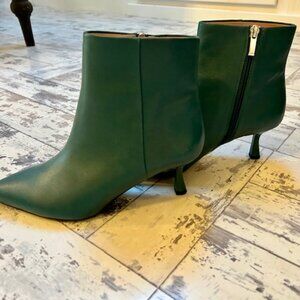 Nordstrom Nodamara-Lea Zip Pointed Toe Leather Ankle Boots Size US 7.5